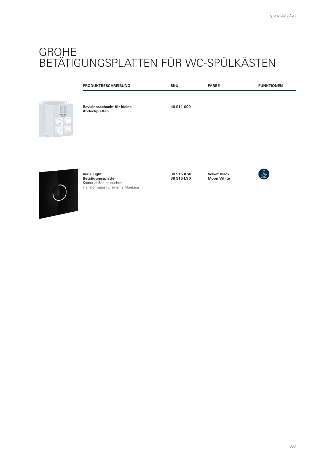 Vorschau GROHE-Bath-Brochure_de-de Seite 387