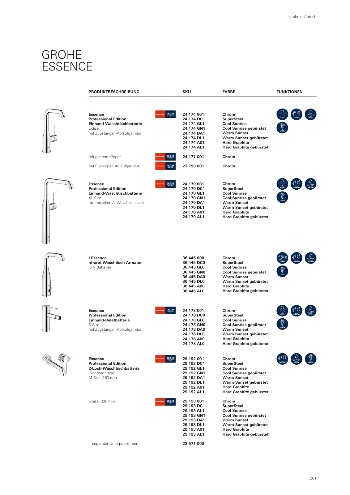 Vorschau GROHE-Bath-Brochure_de-de Seite 265