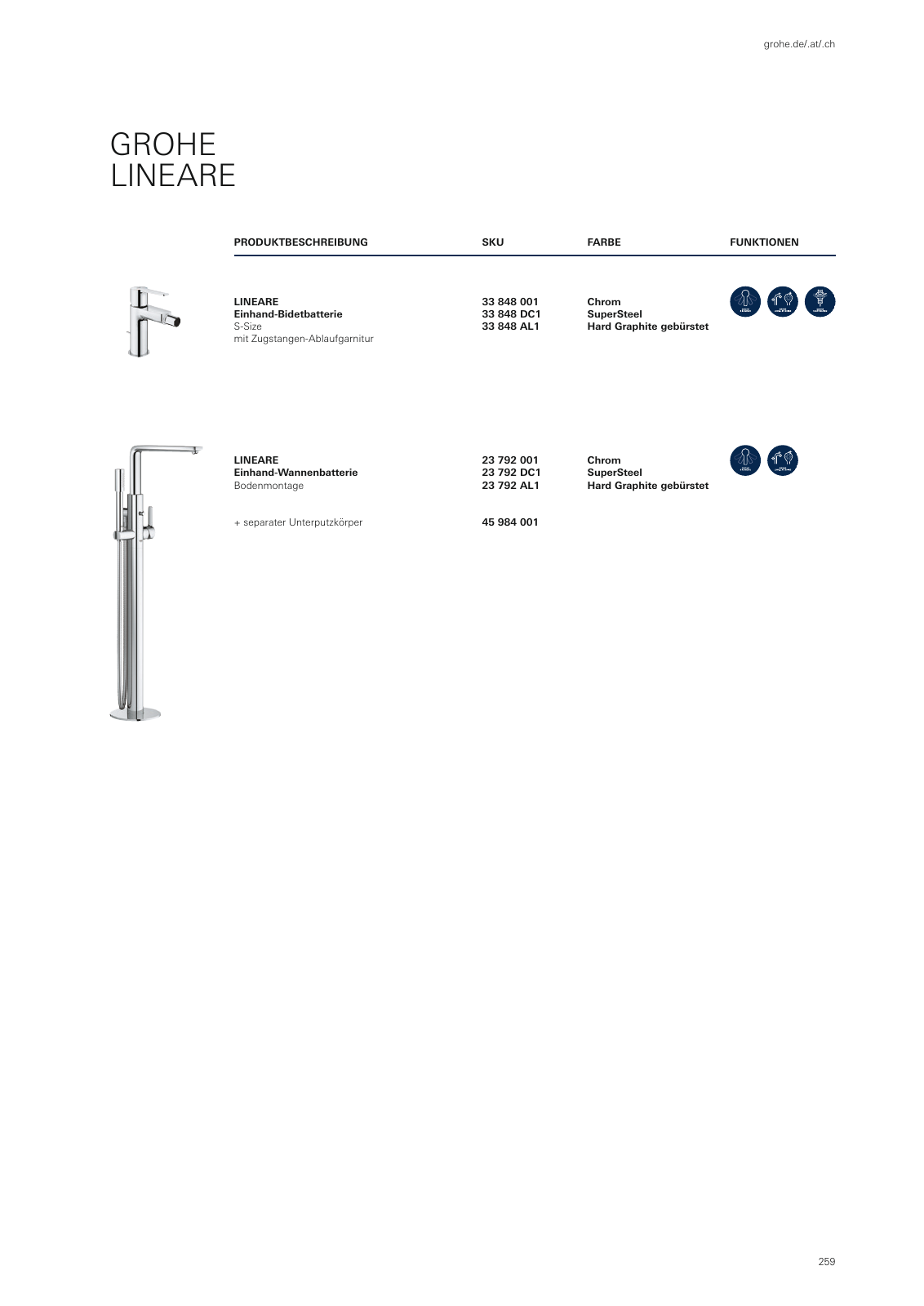 Vorschau GROHE-Bath-Brochure_de-de Seite 263