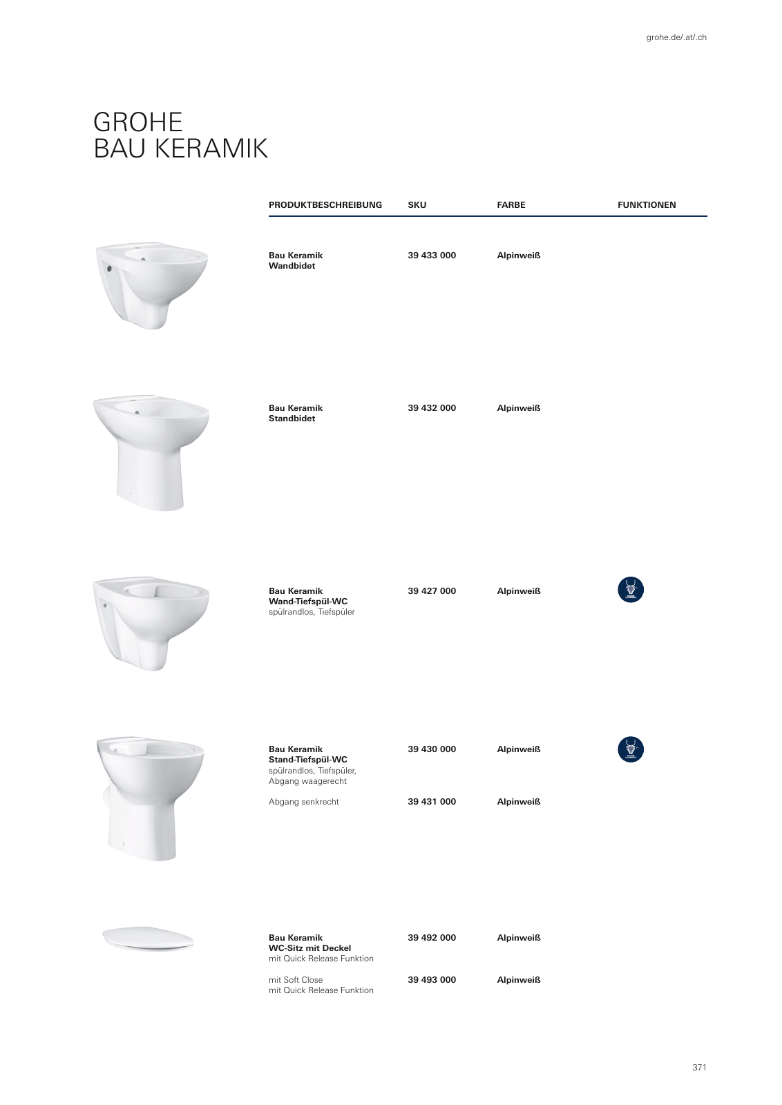 Vorschau GROHE-Bath-Brochure_de-de Seite 375