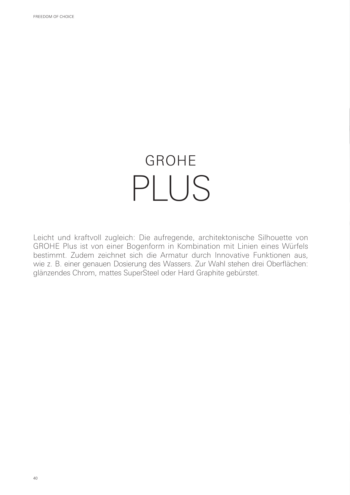 Vorschau GROHE-Colors-Collection-Brochure-2020_de-de Seite 40
