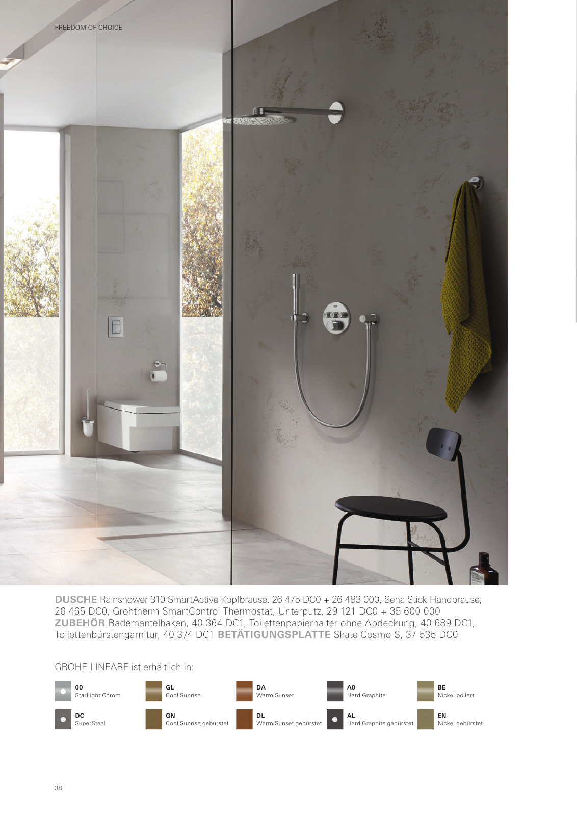 Vorschau GROHE-Colors-Collection-Brochure-2020_de-de Seite 38