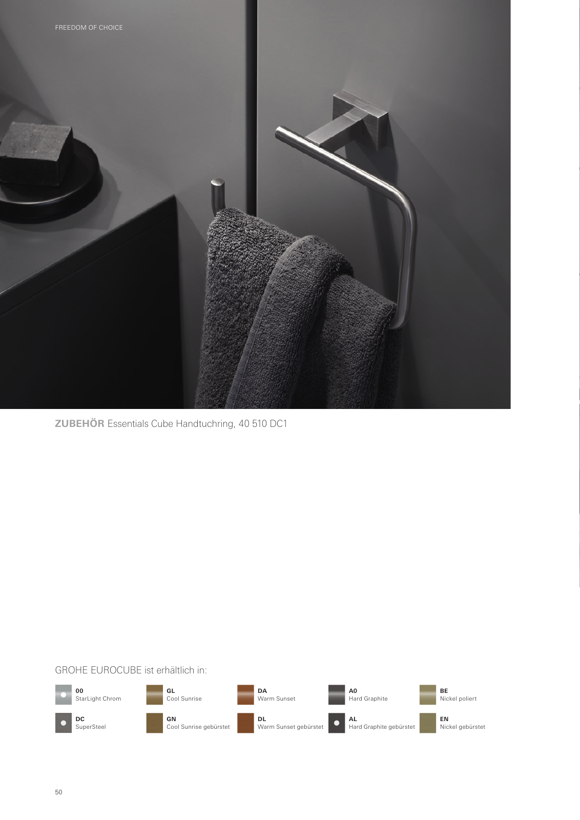 Vorschau GROHE-Colors-Collection-Brochure-2020_de-de Seite 50