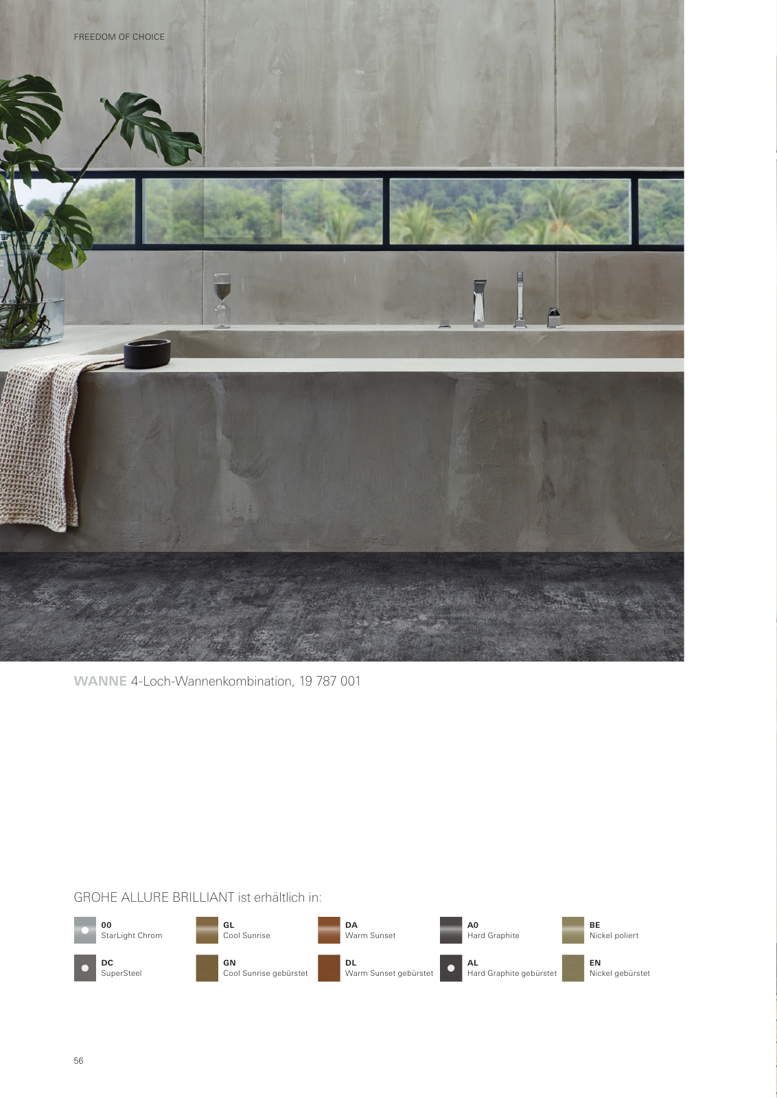 Vorschau GROHE-Colors-Collection-Brochure-2020_de-de Seite 56