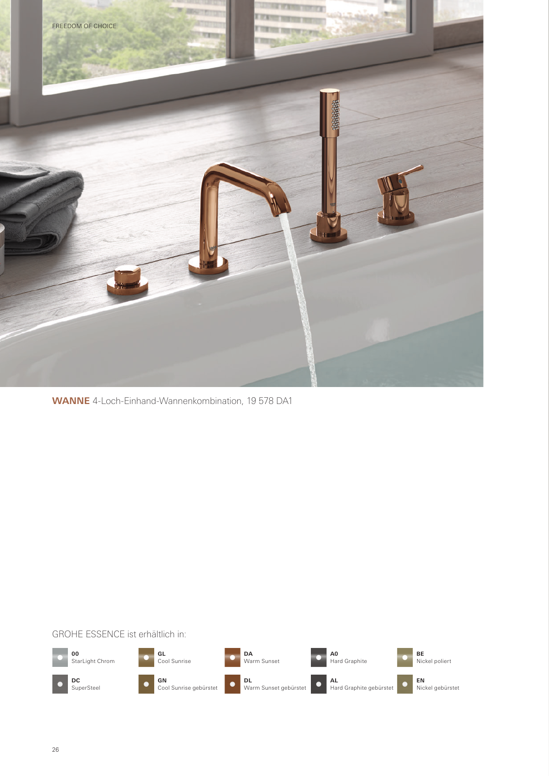 Vorschau GROHE-Colors-Collection-Brochure-2020_de-de Seite 26