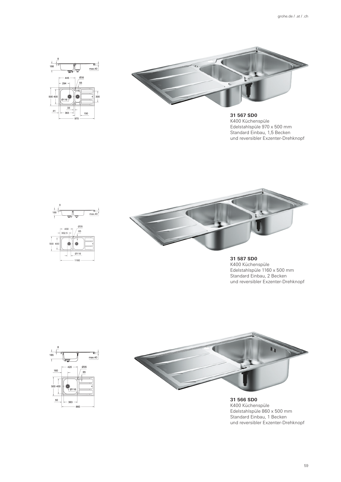 Vorschau Sinks_Brochure_de-de Seite 59