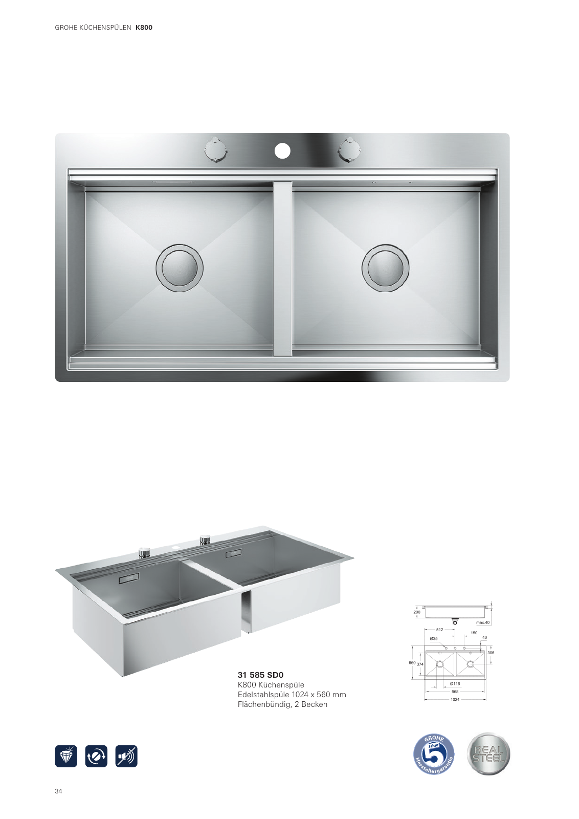 Vorschau Sinks_Brochure_de-de Seite 34