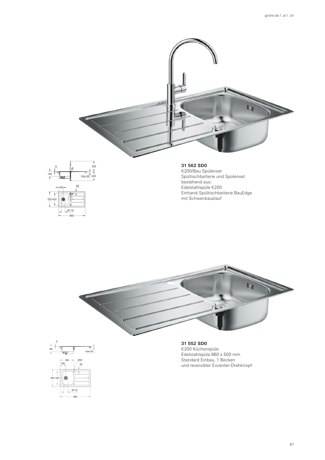 Vorschau Sinks_Brochure_de-de Seite 67