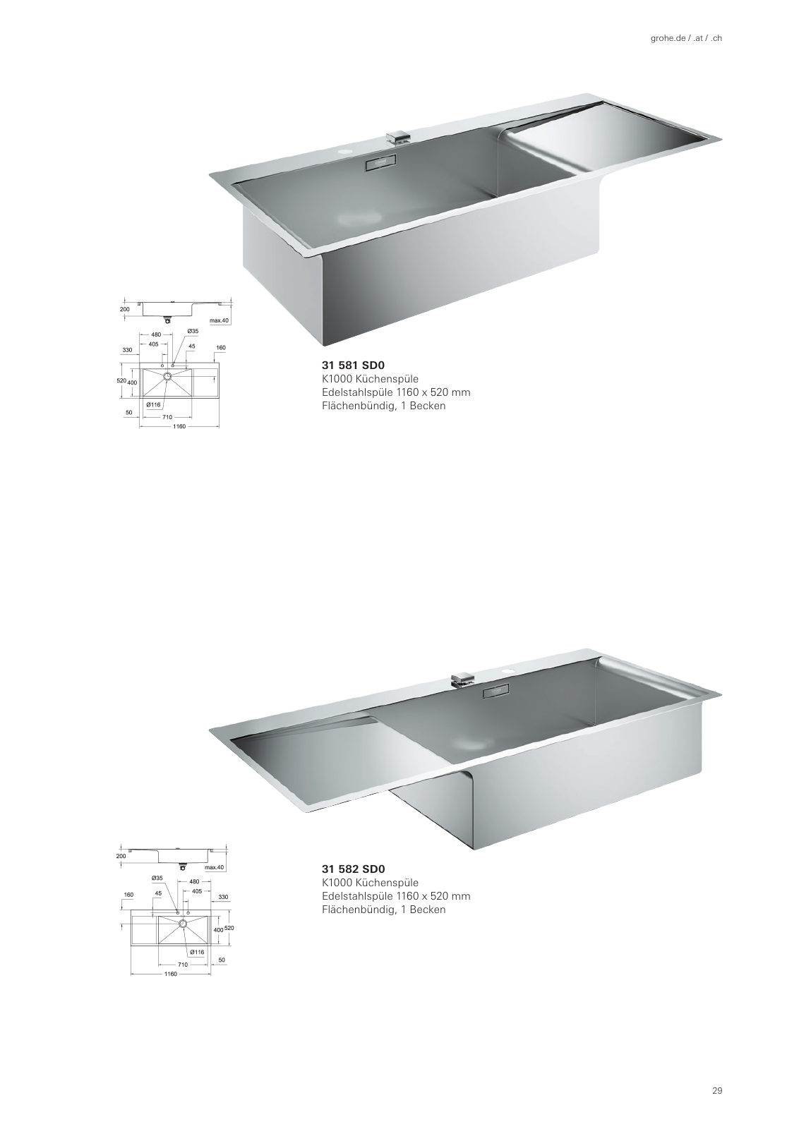 Vorschau Sinks_Brochure_de-de Seite 29