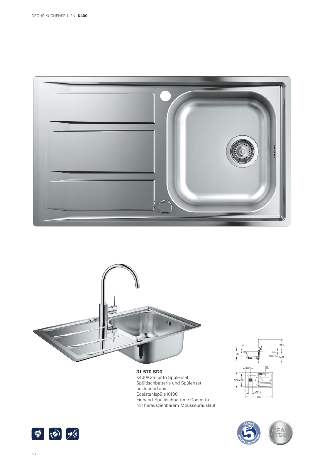 Vorschau Sinks_Brochure_de-de Seite 58