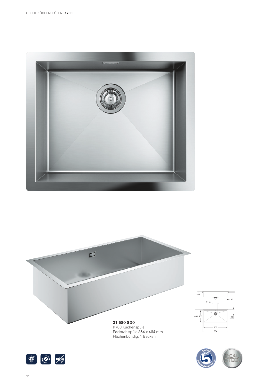 Vorschau Sinks_Brochure_de-de Seite 44