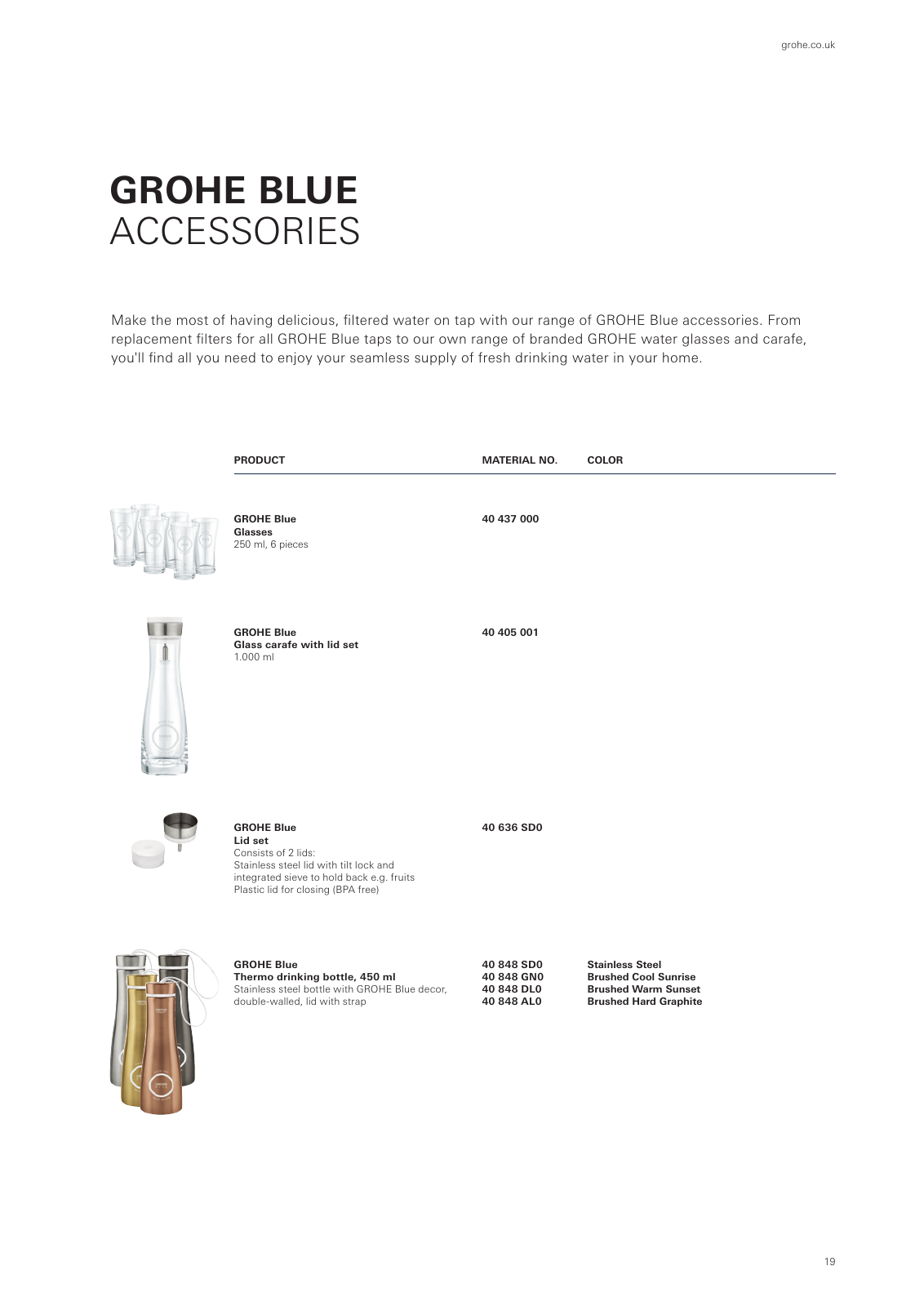 Vorschau GROHE-Blue-Pure-Filter-Faucets-Consumer_en-gb Seite 19