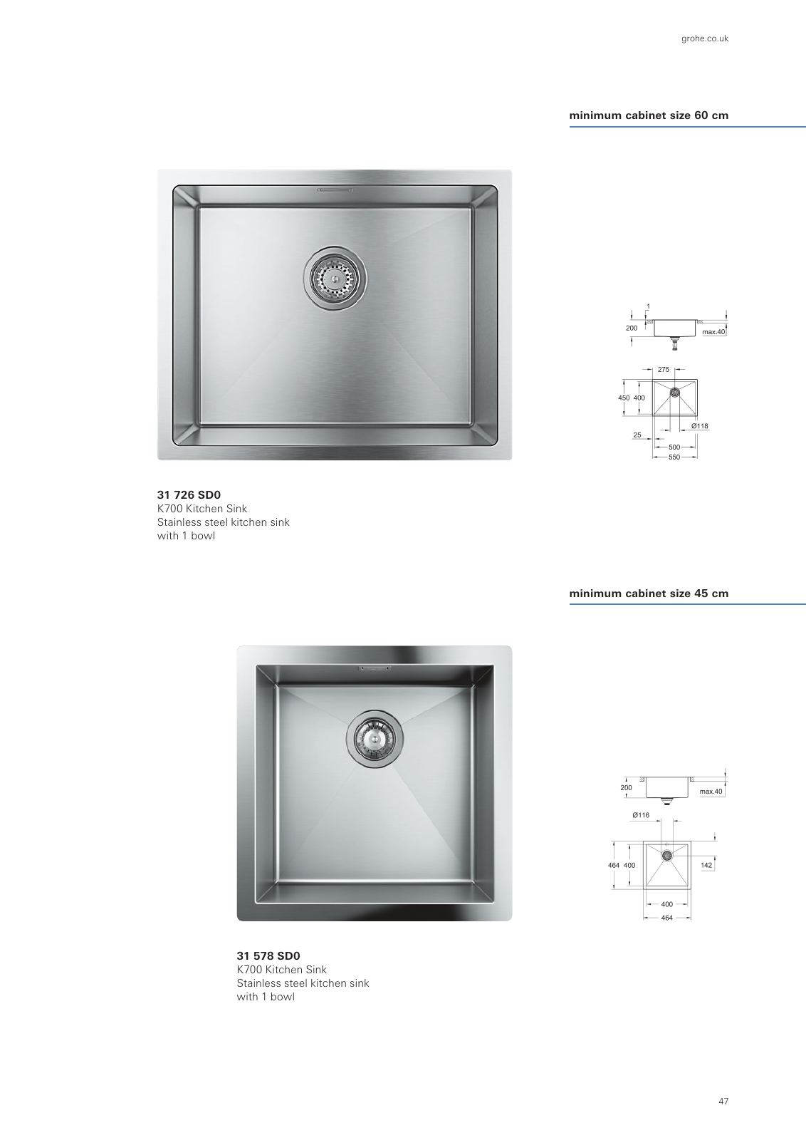 Vorschau Sinks-Brochure_en-gb Seite 47