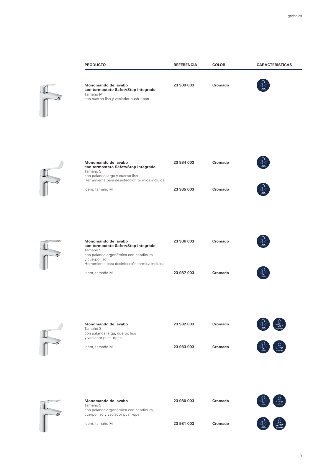 Vorschau GROHE-Eurosmart-Brochure_es-es Seite 19