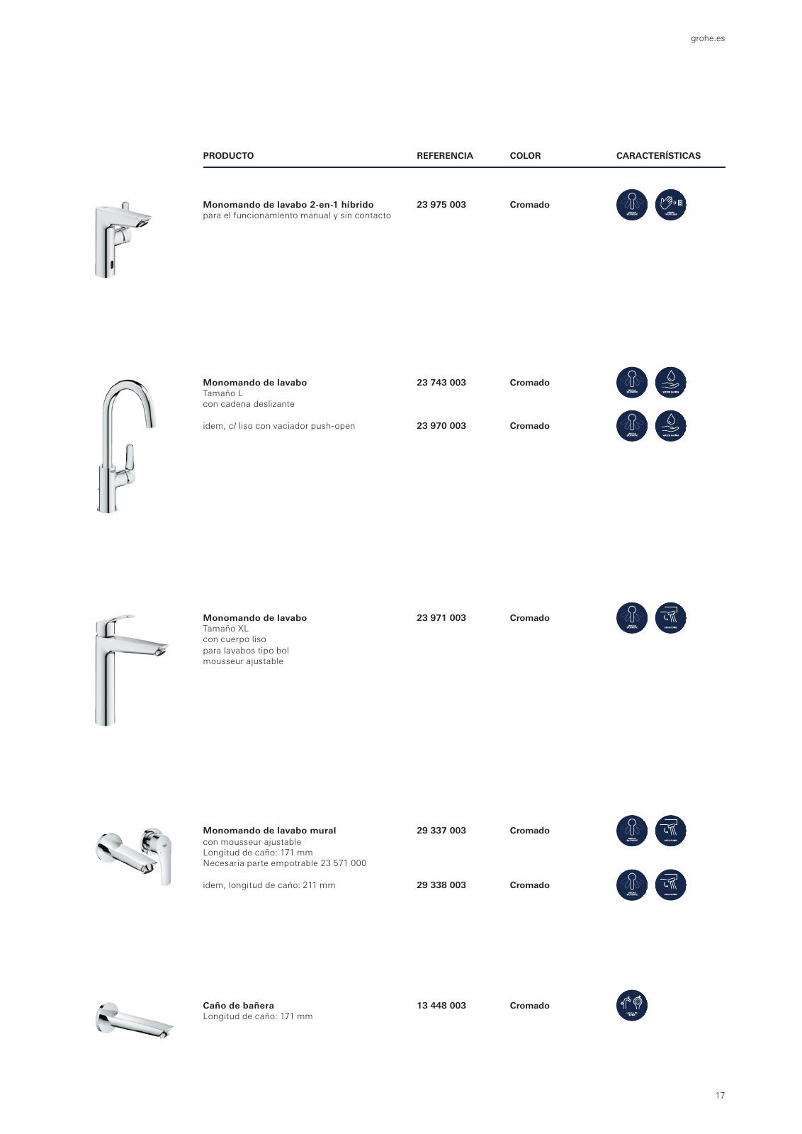 Vorschau GROHE-Eurosmart-Brochure_es-es Seite 17