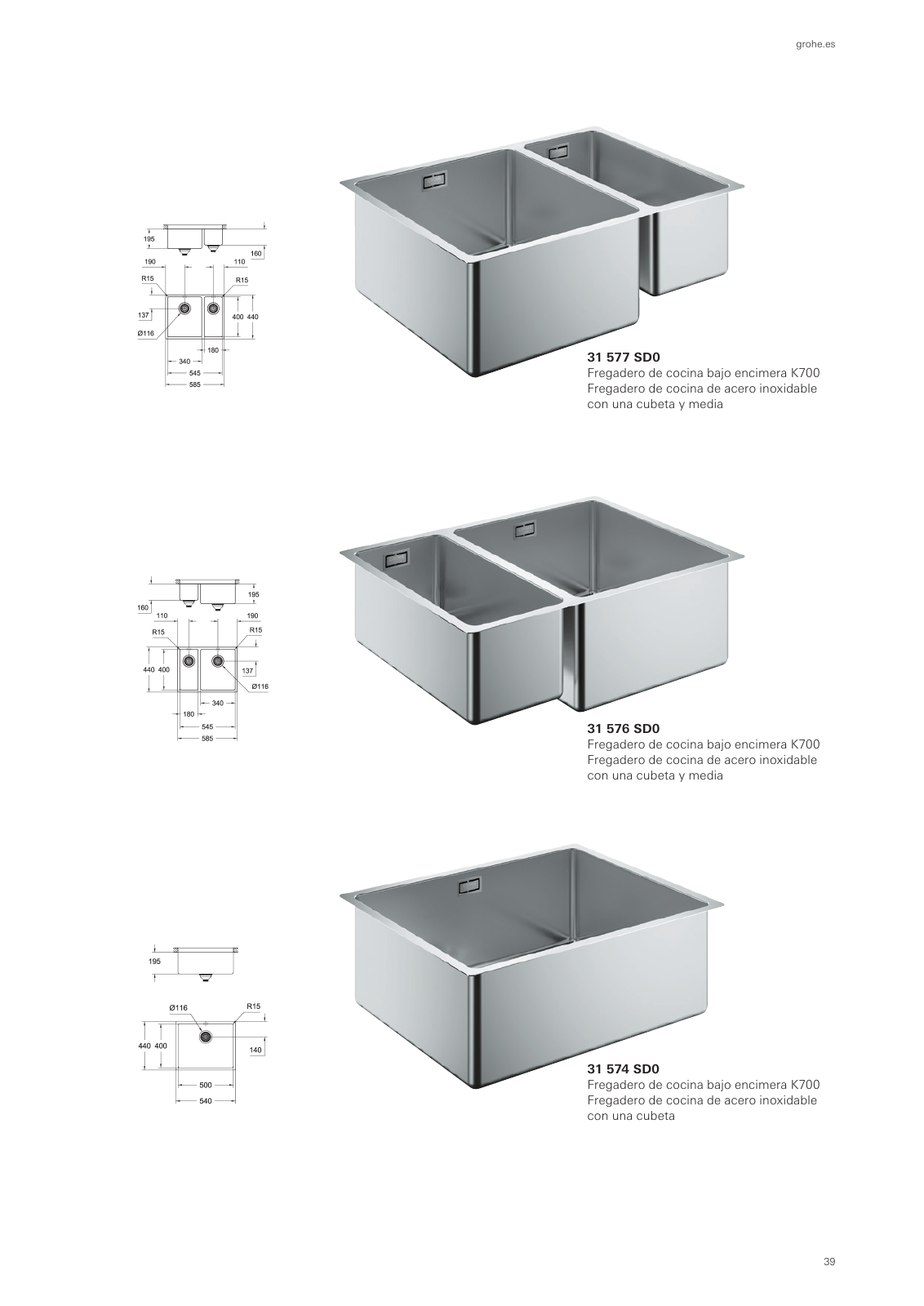 Vorschau Sinks-Brochure_es-es Seite 39