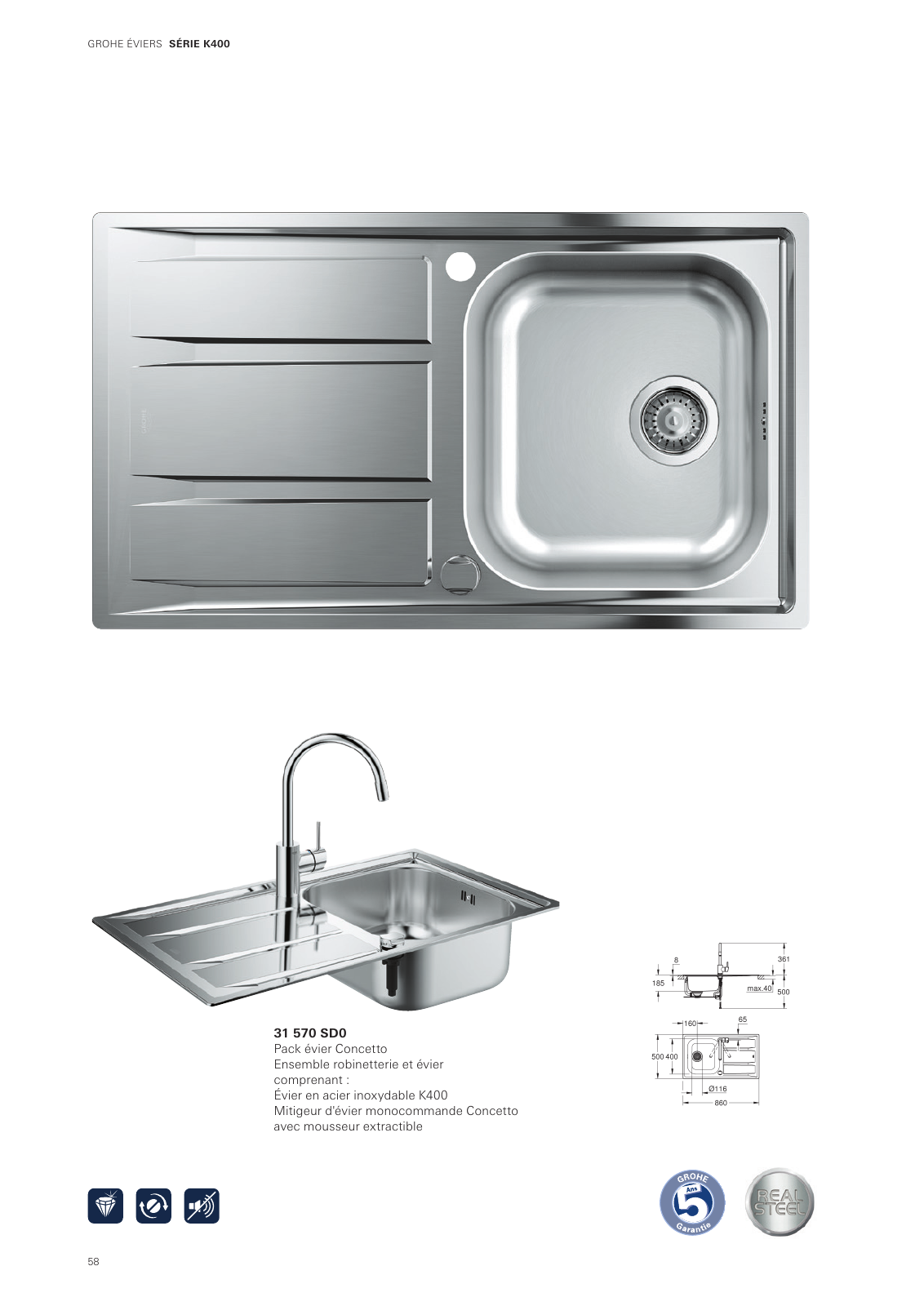 Vorschau Sinks-Brochure_fr-cy Seite 58