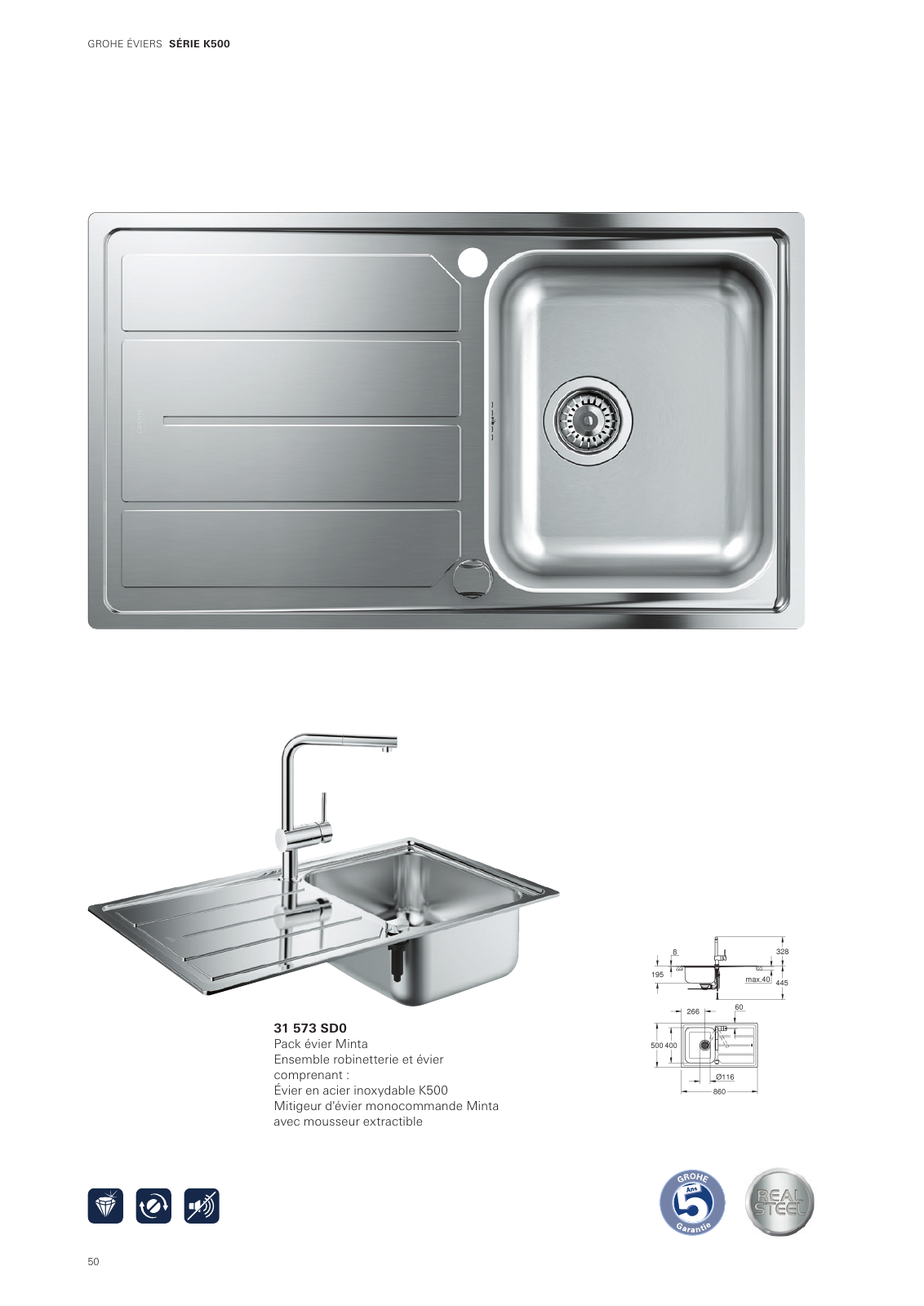 Vorschau Sinks-Brochure_fr-cy Seite 50