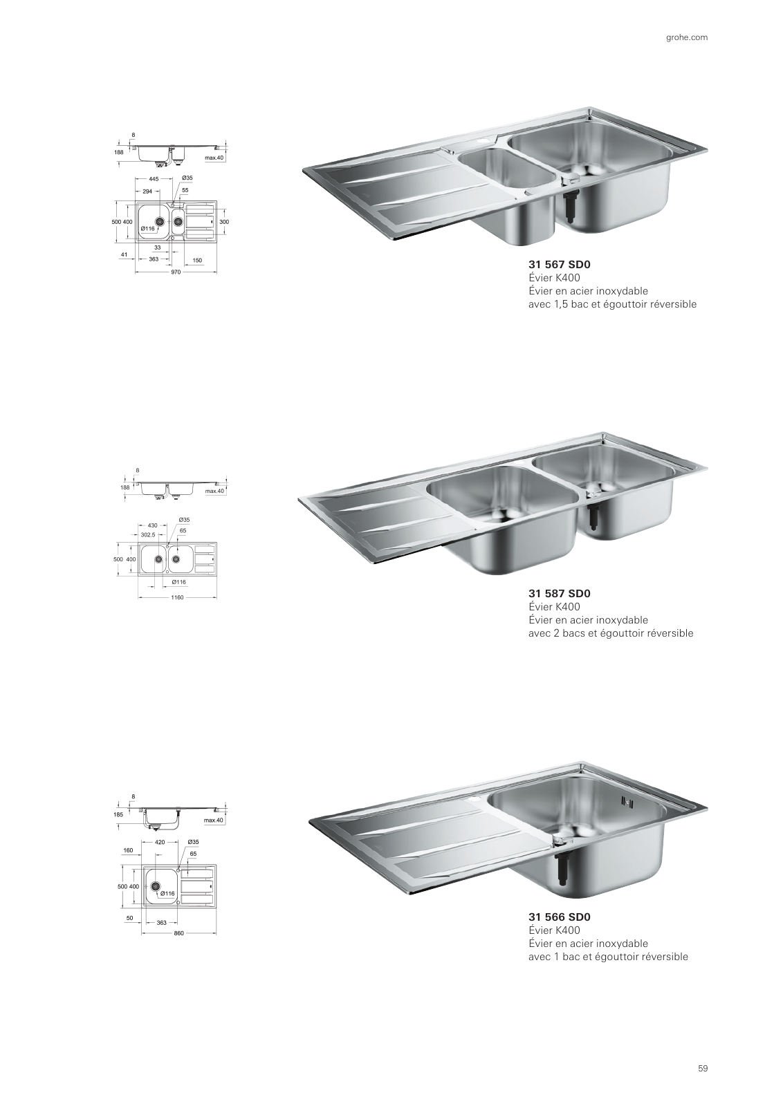 Vorschau Sinks-Brochure_fr-cy Seite 59