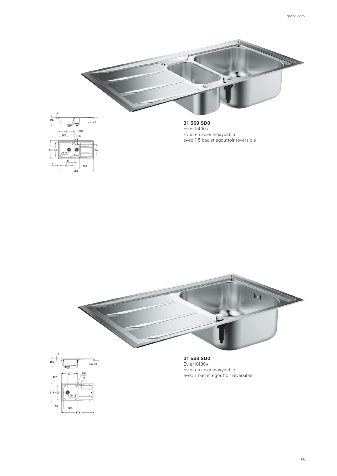 Vorschau Sinks-Brochure_fr-cy Seite 55