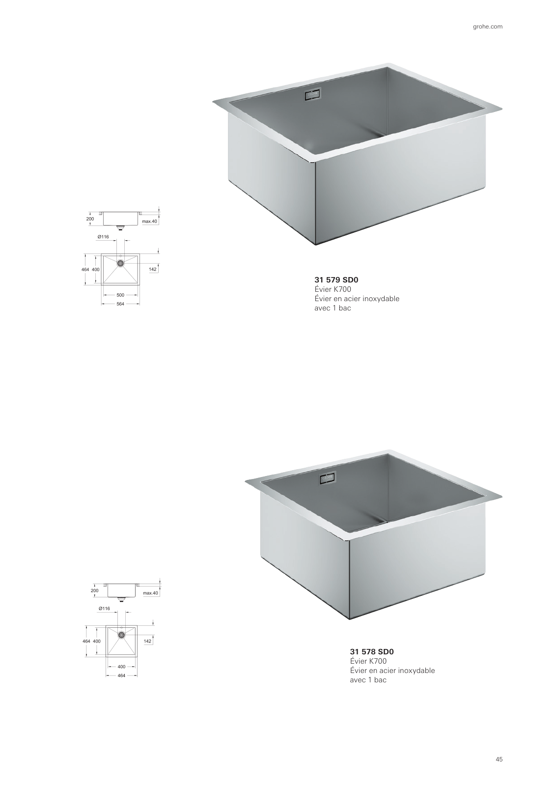 Vorschau Sinks-Brochure_fr-cy Seite 45