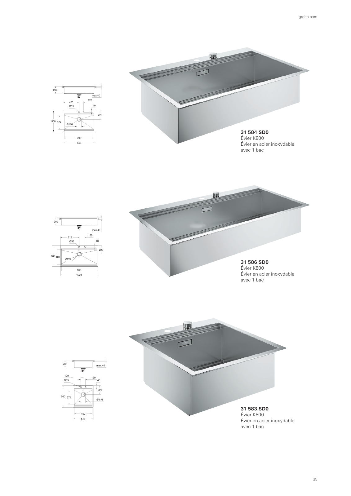 Vorschau Sinks-Brochure_fr-cy Seite 35