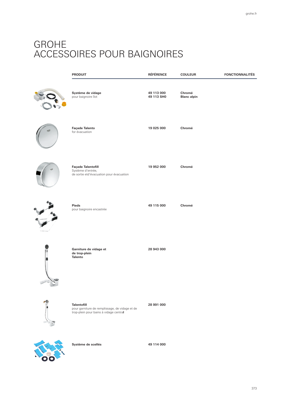 Vorschau GROHE-Bath-Brochure_fr-fr Seite 377