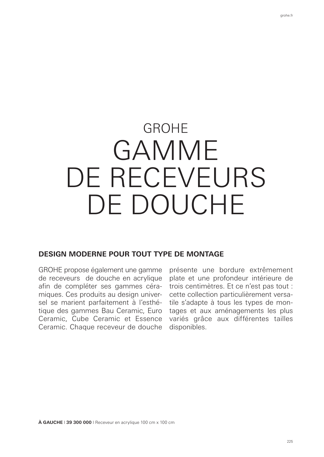 Vorschau GROHE-Bath-Brochure_fr-fr Seite 229