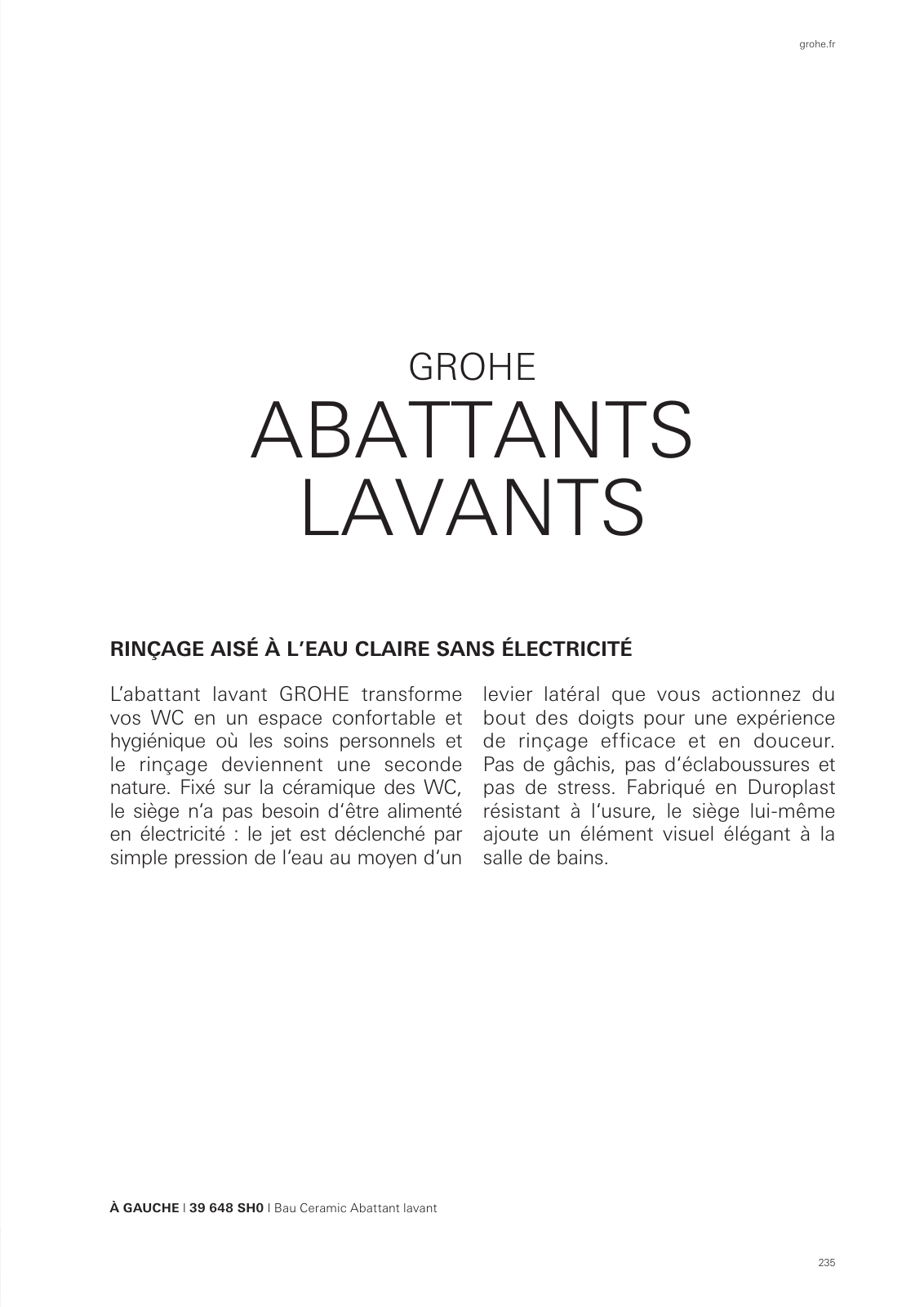 Vorschau GROHE-Bath-Brochure_fr-fr Seite 239