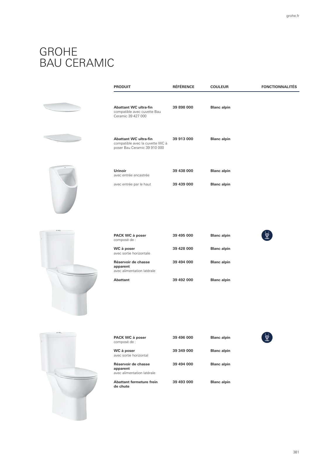 Vorschau GROHE-Bath-Brochure_fr-fr Seite 385