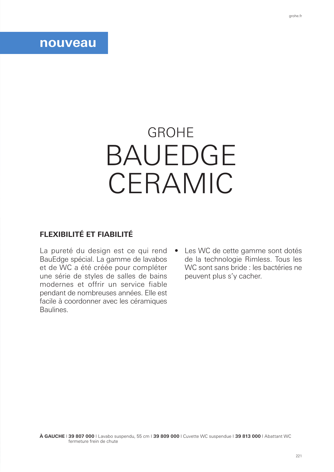 Vorschau GROHE-Bath-Brochure_fr-fr Seite 225