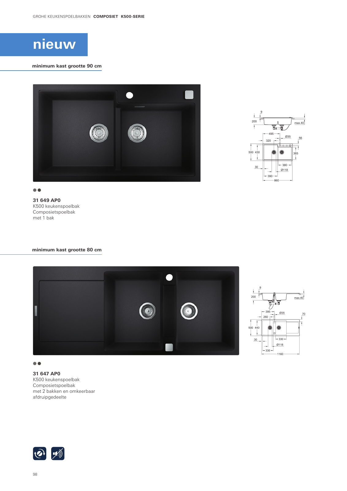 Vorschau Sinks-Brochure_nl-nl Seite 98