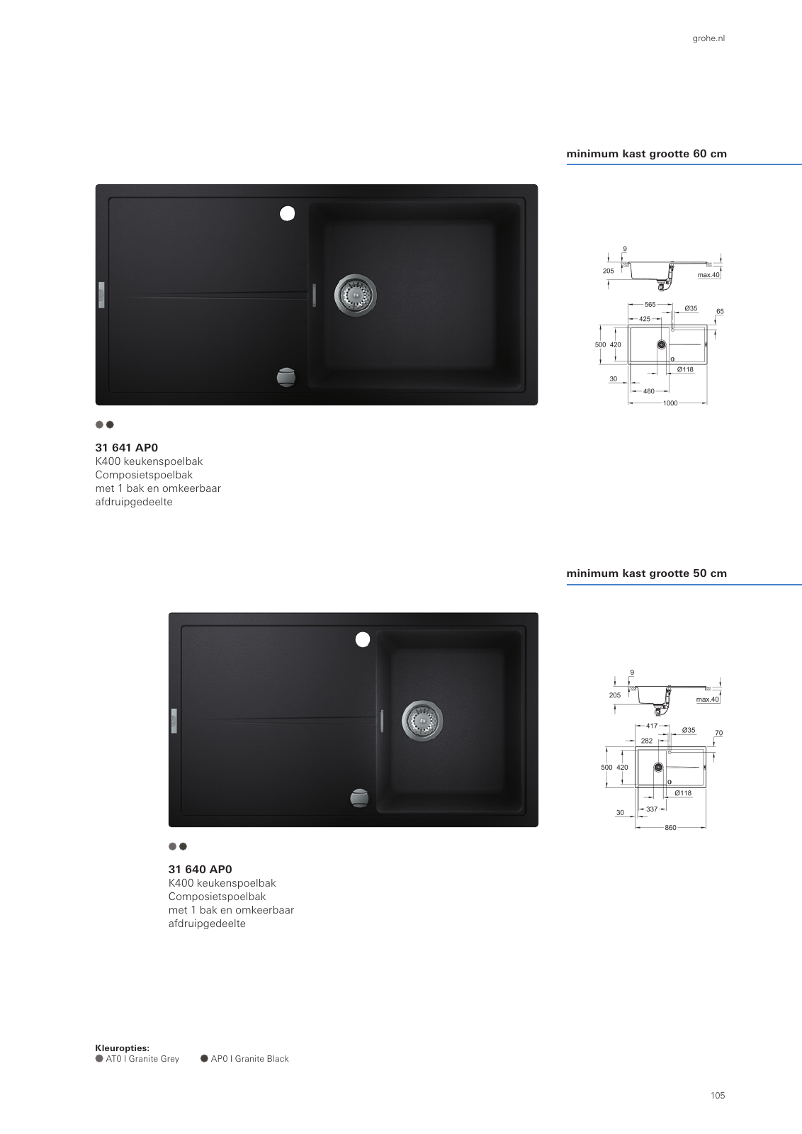 Vorschau Sinks-Brochure_nl-nl Seite 105