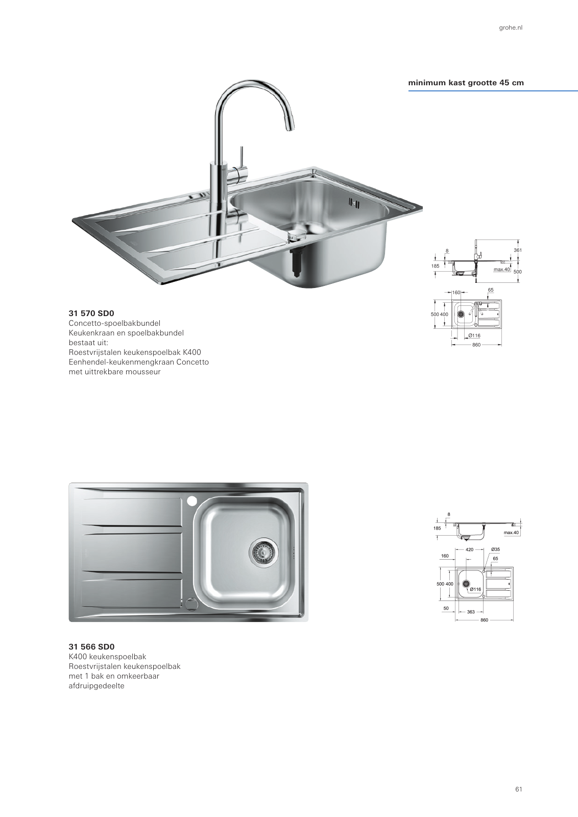 Vorschau Sinks-Brochure_nl-nl Seite 61