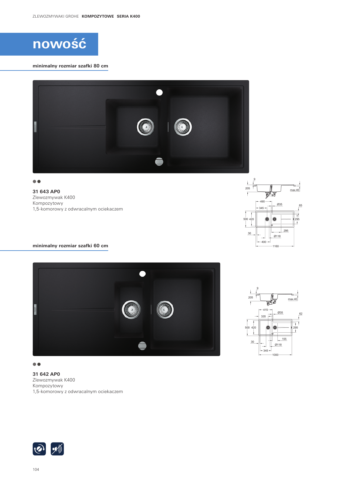 Vorschau Sinks-Brochure_pl-pl Seite 104