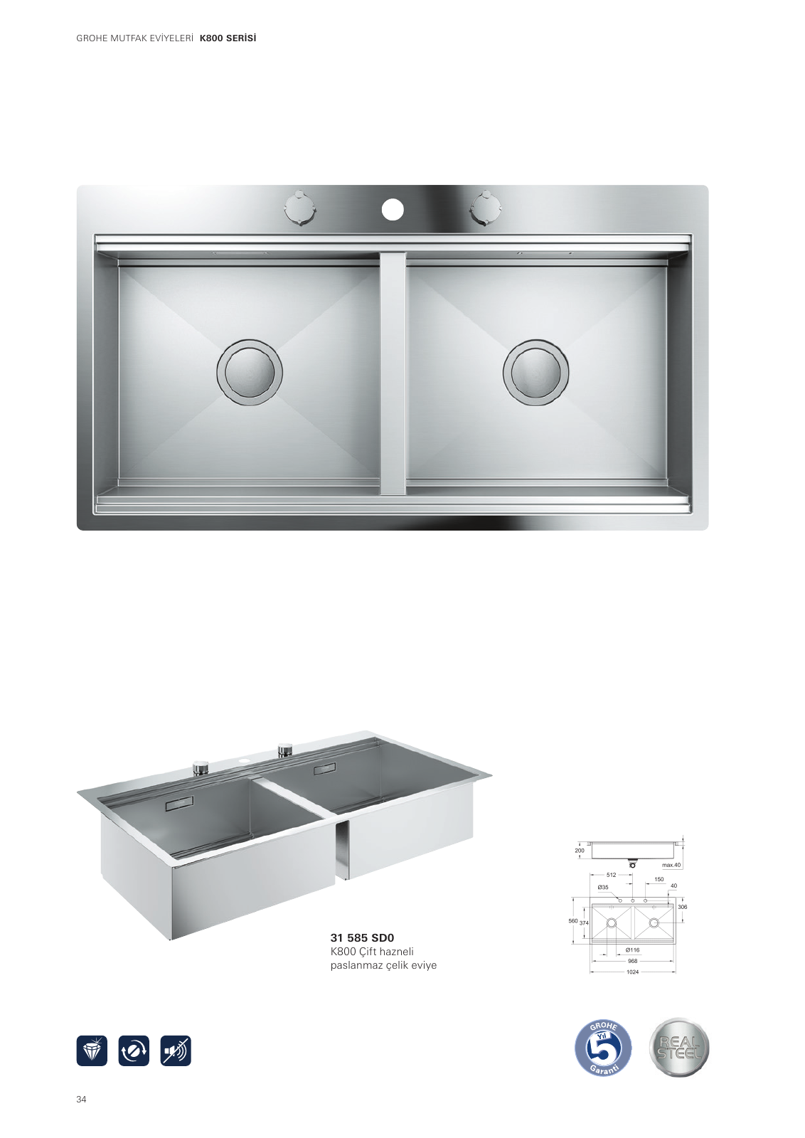 Vorschau Sinks-Brochure_tr-tr Seite 34